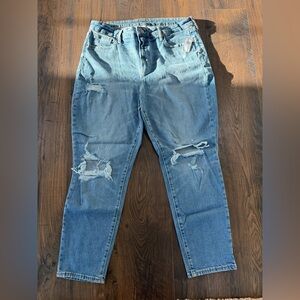 Old Navy High Rise O.G. Straight Jeans NWT Womens Size 16 Distressed